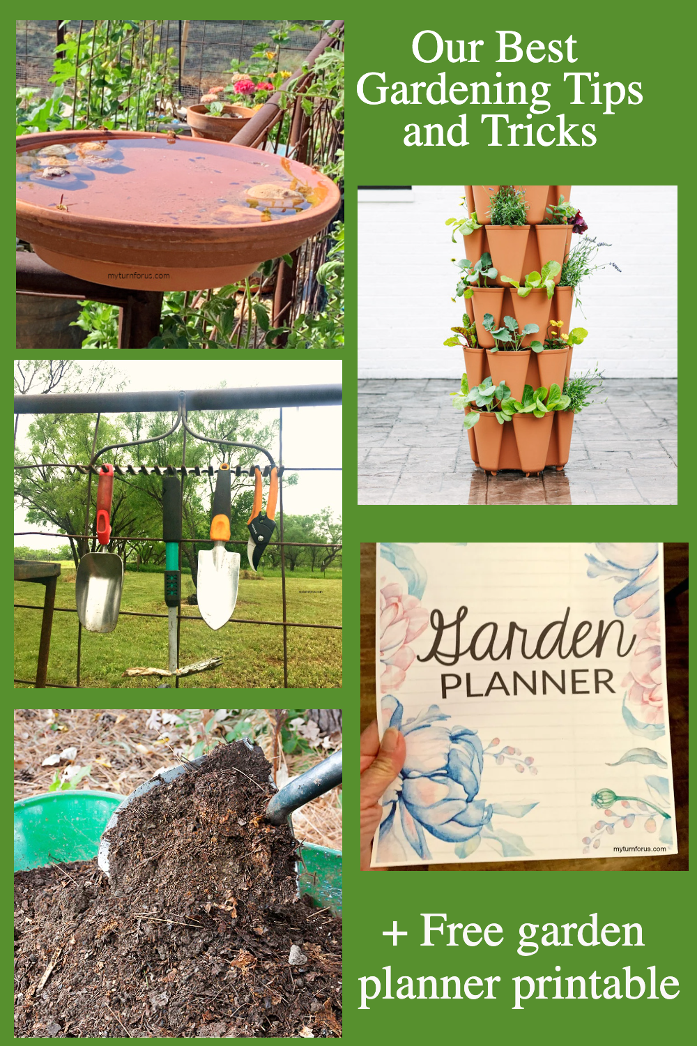 Free garden planner printable and Gardening Tips - My Turn for Us