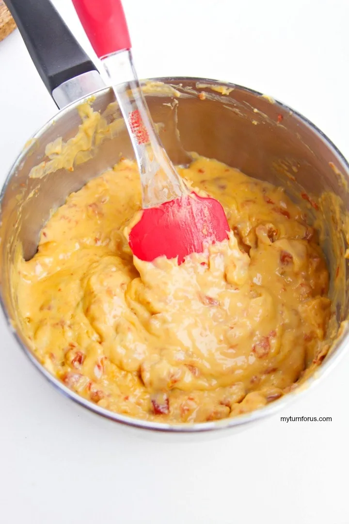 queso dip in a pot