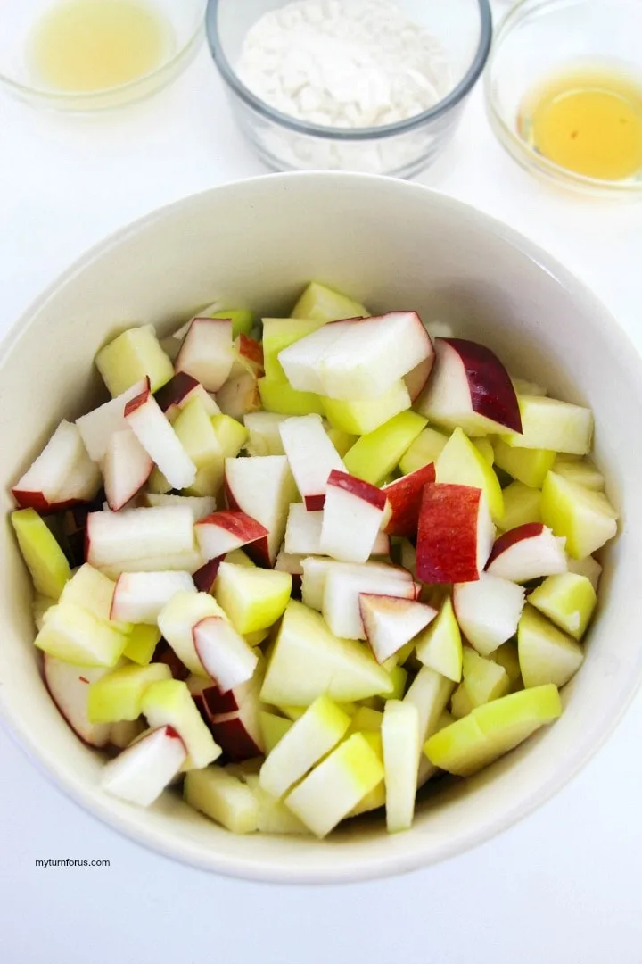 chopped Apples for turnovers