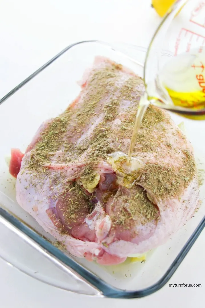 half turkey breast with poultry seasoning