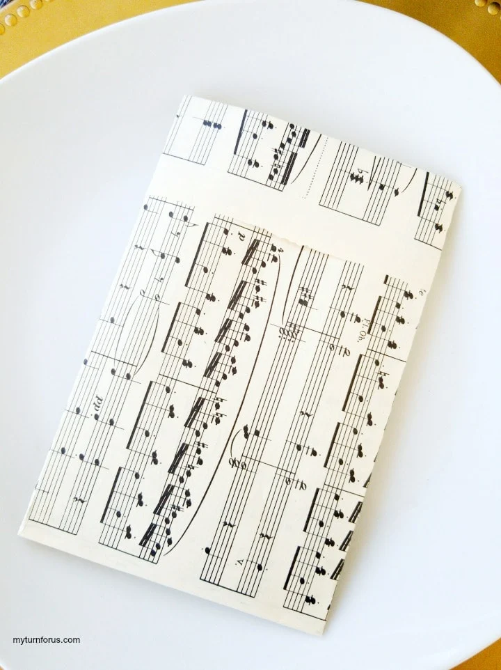 vintage inspired sheet music pouches