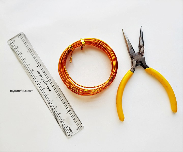 Craft wire,  Craft pliers, Ruler