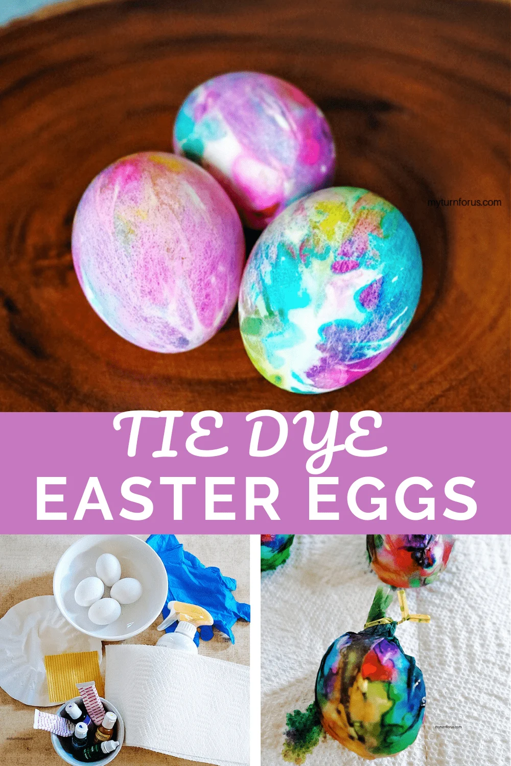 Tie Dye Easter Eggs Instructions