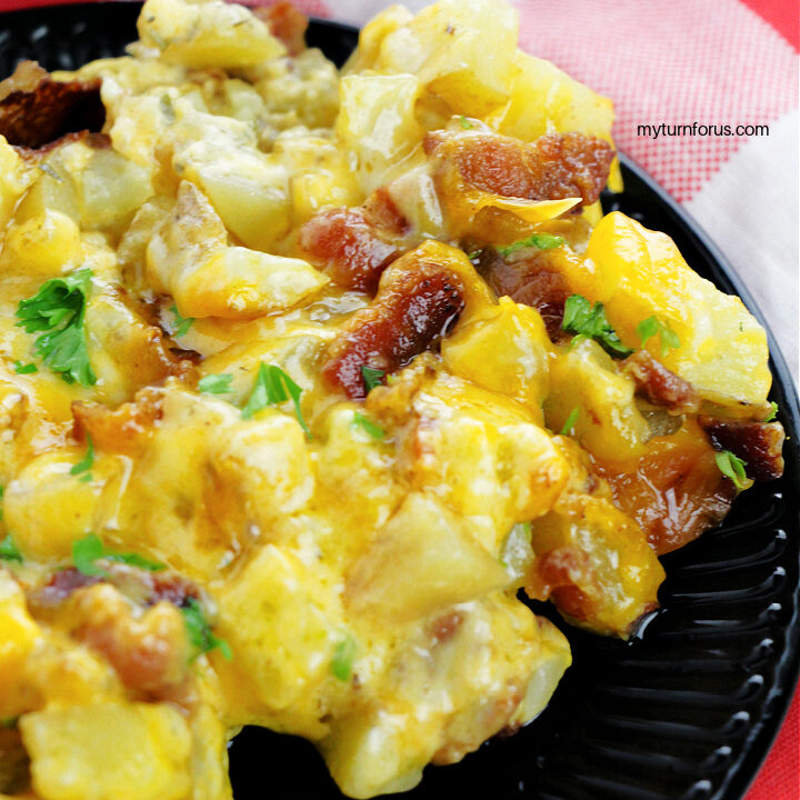 Cast Iron Skillet Cheesy Potatoes My Turn for Us