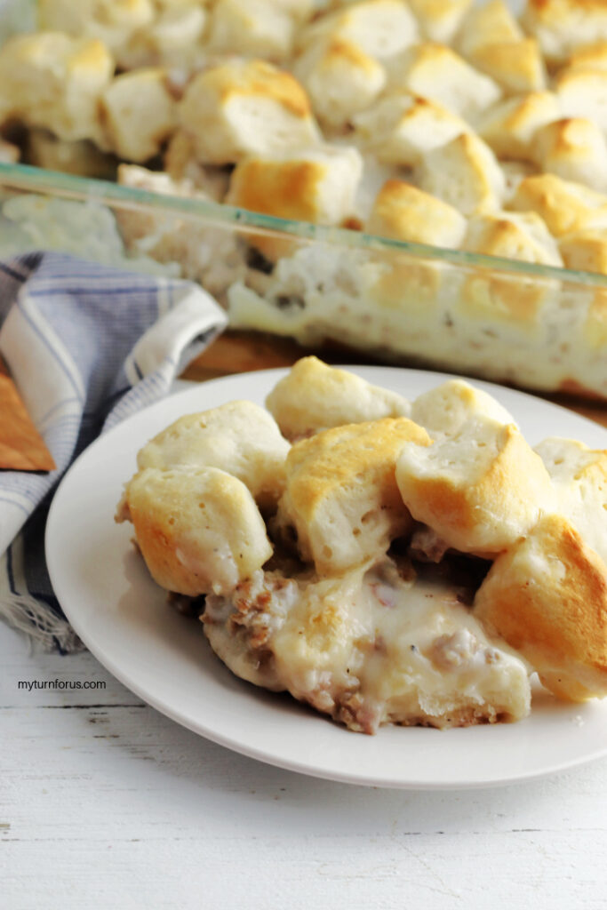 Biscuits and Gravy Breakfast Casserole My Turn for Us
