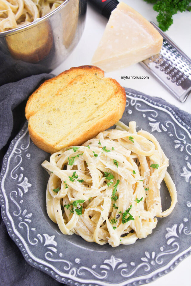 Rich Fettuccini Alfredo with Heavy Cream My Turn for Us