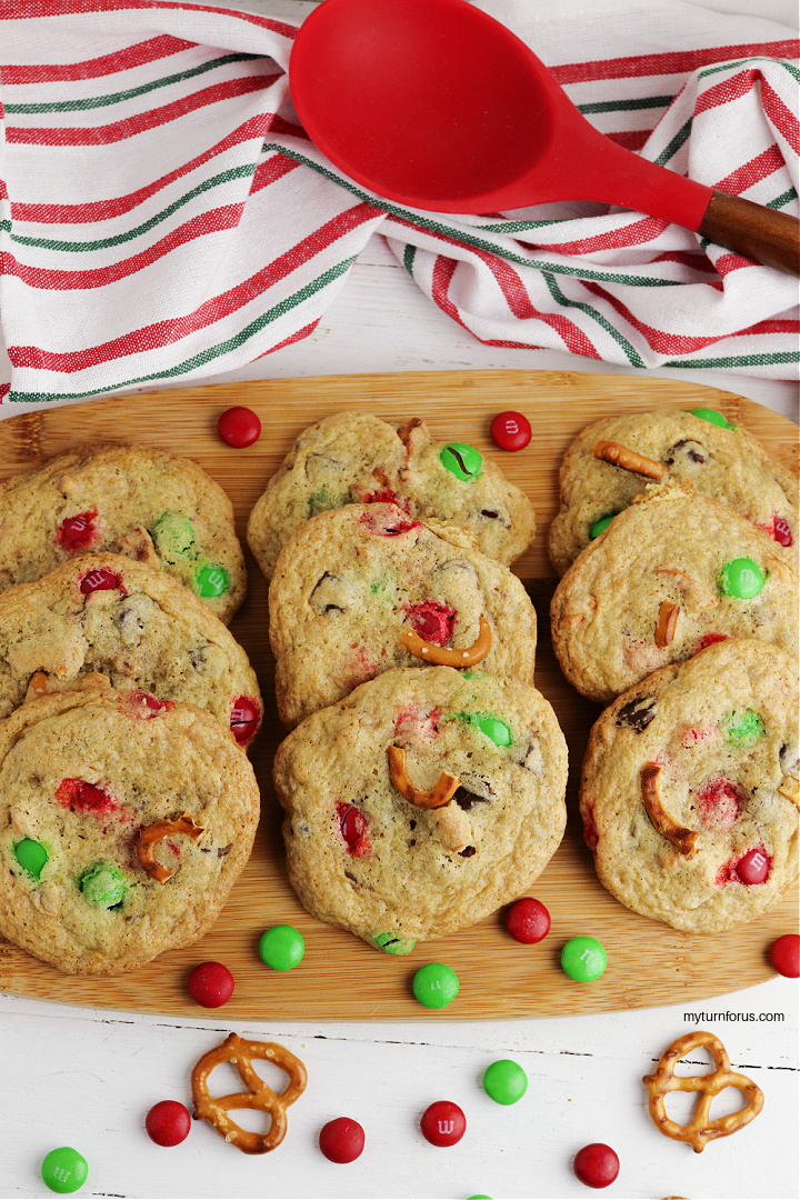 Plate of Christmas Kitchen Sink Cookies