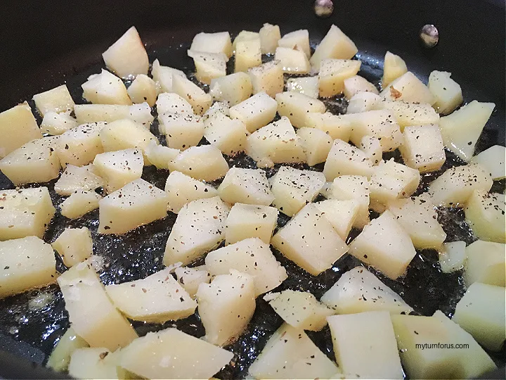 fried cubed potatoes