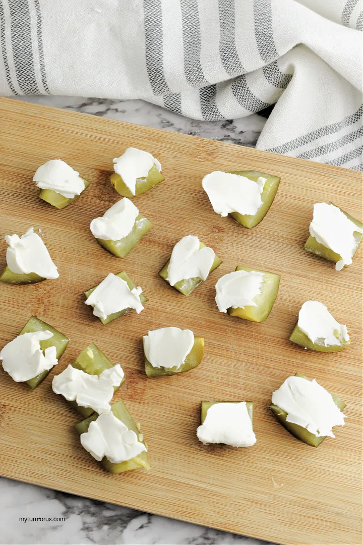 pickles and cream cheese