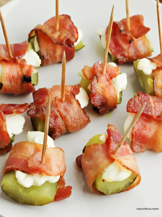stuffed pickles wrapped in bacon