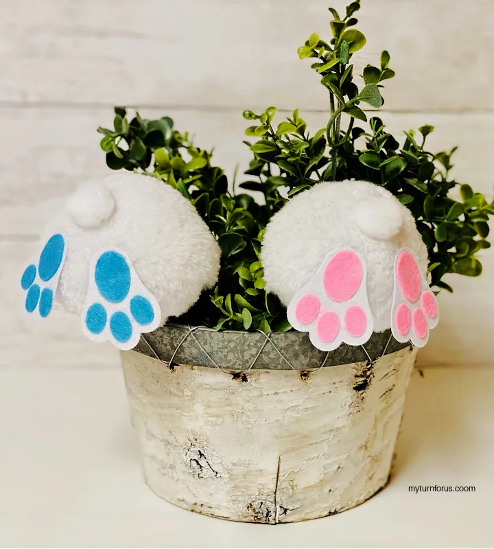bunny butts flower pot