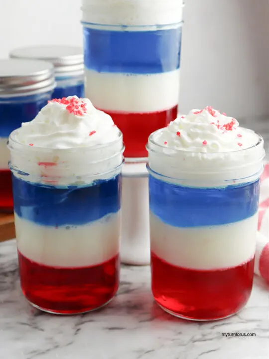 patriotic jello parfaits