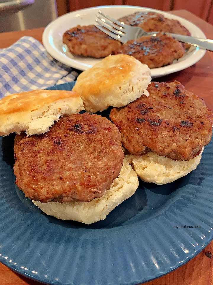 sausage in biscuits