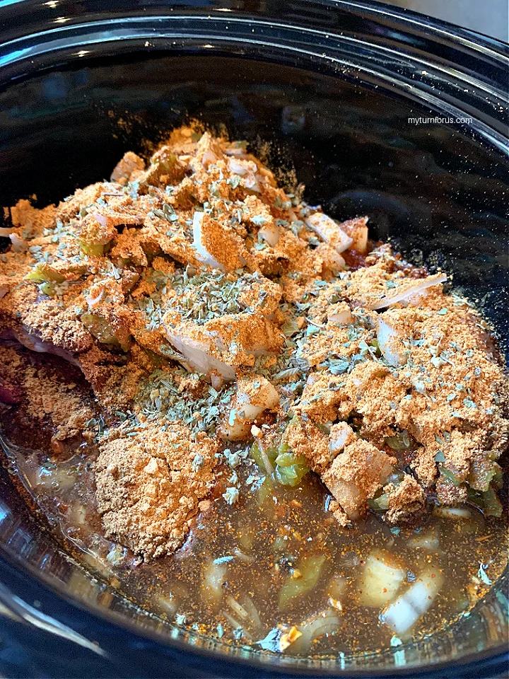 Mexican Shredded Beef in the slow cooker