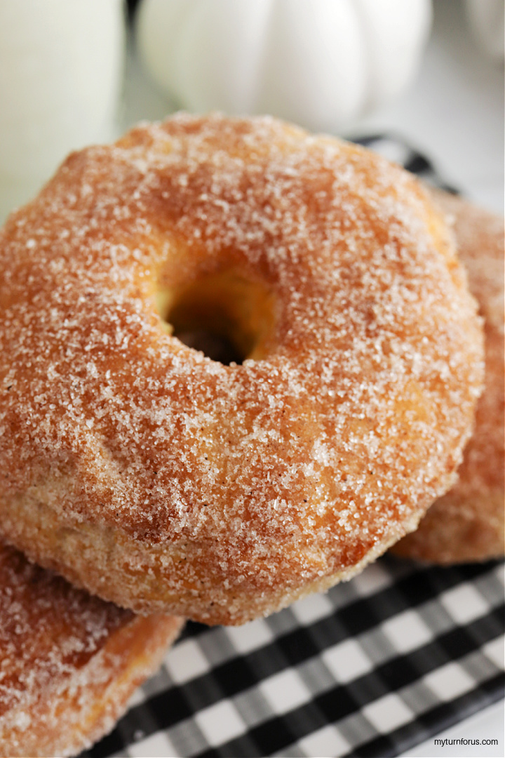 cinnamon spice donuts from canned biscuits