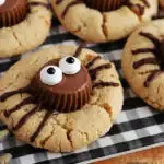 halloween peanut butter spider cookies