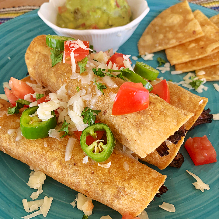 Shredded Beef Taquitos in Air Fryer My Turn for Us