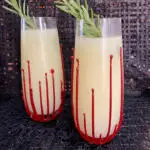 blood drip cocktail glasses