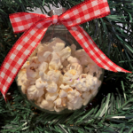 Glass Ball Popcorn Christmas ornament