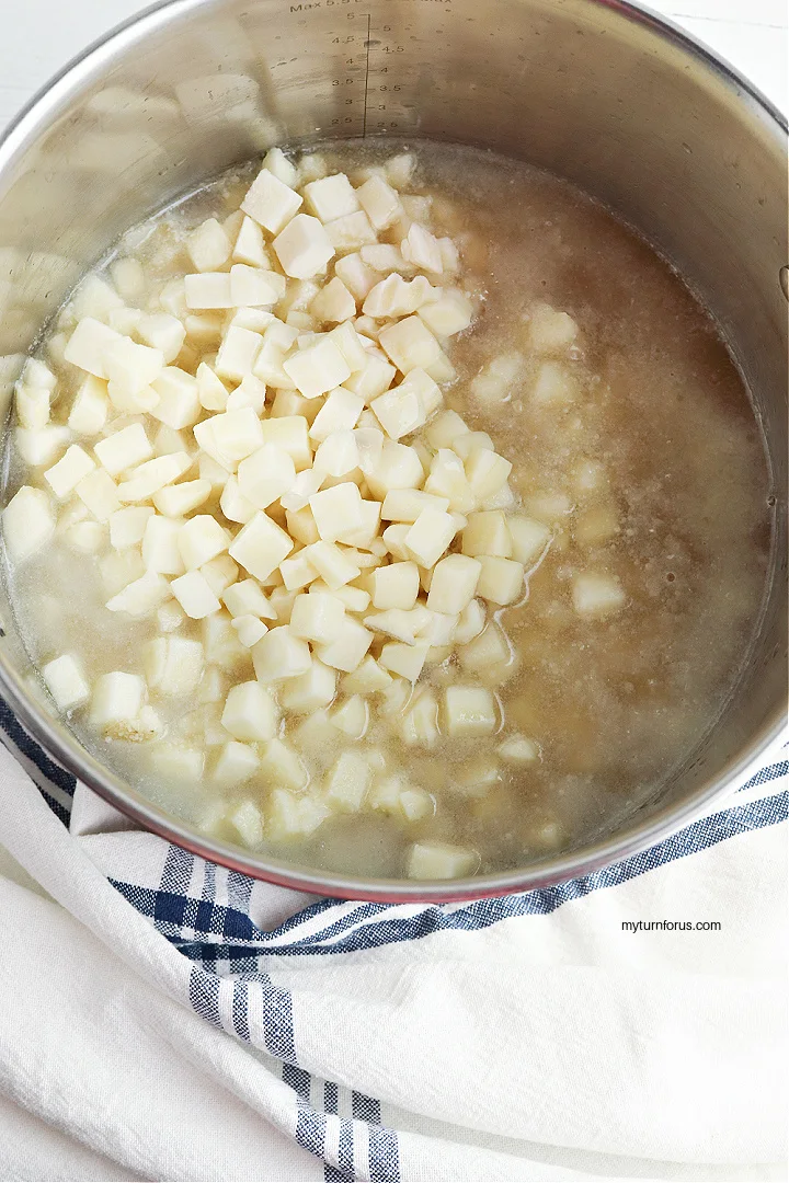 adding hashbrowns to soup