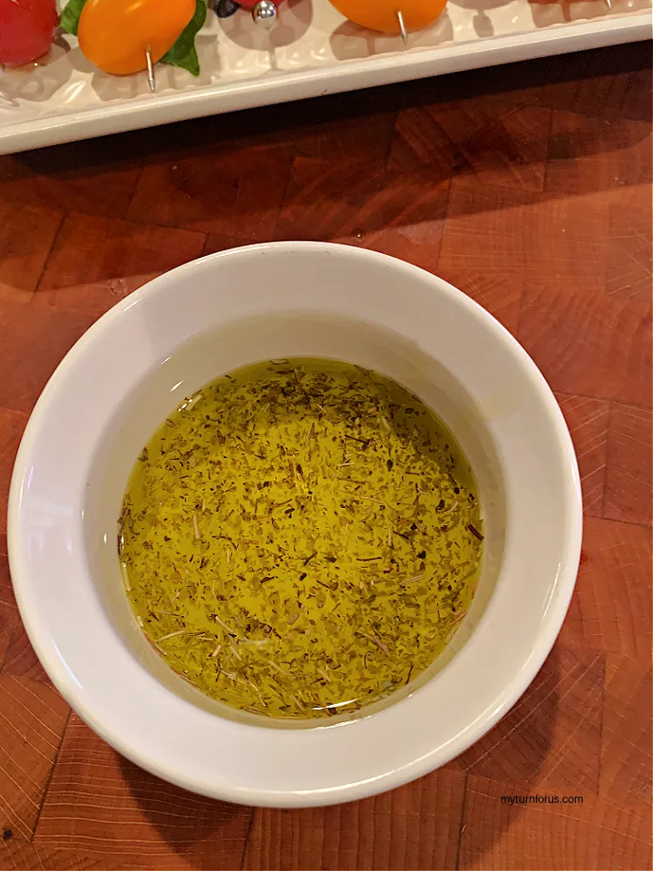 iIalian seasoning and olive oil