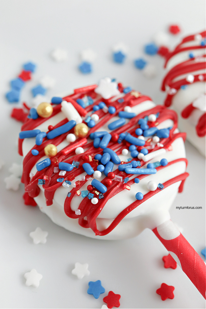 red white and blue oreos
