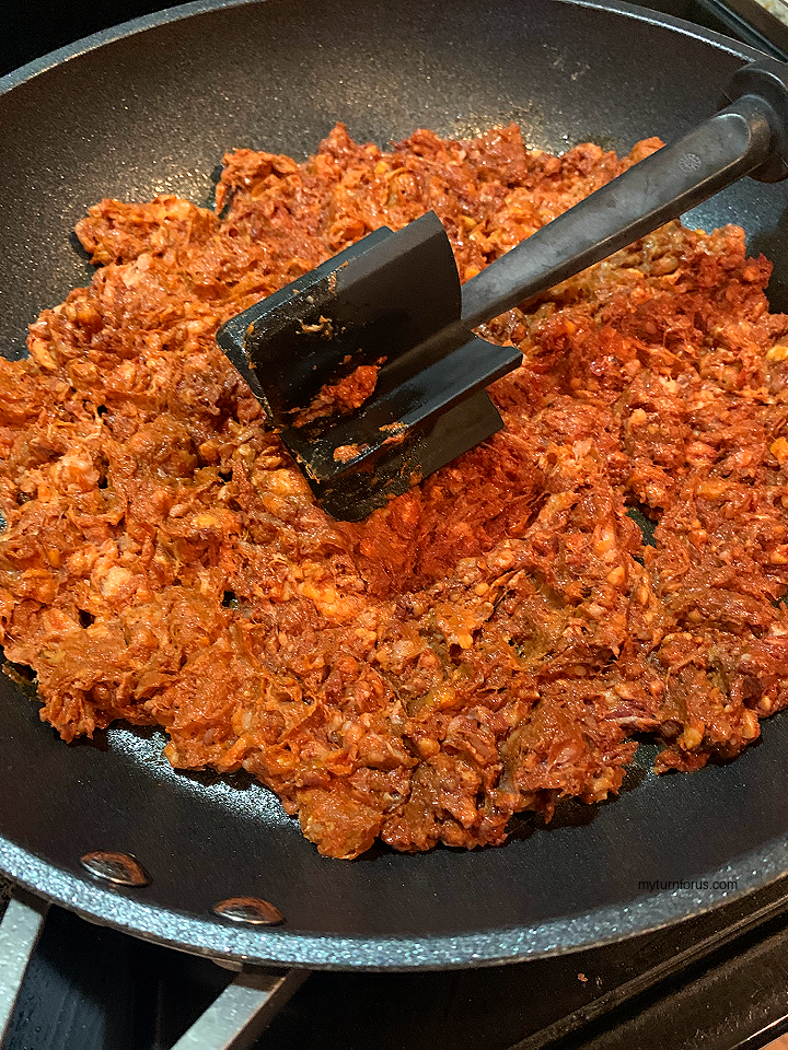 Chorizo in skillet