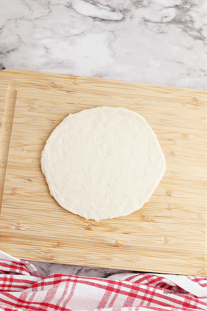 rolled out biscuit dough