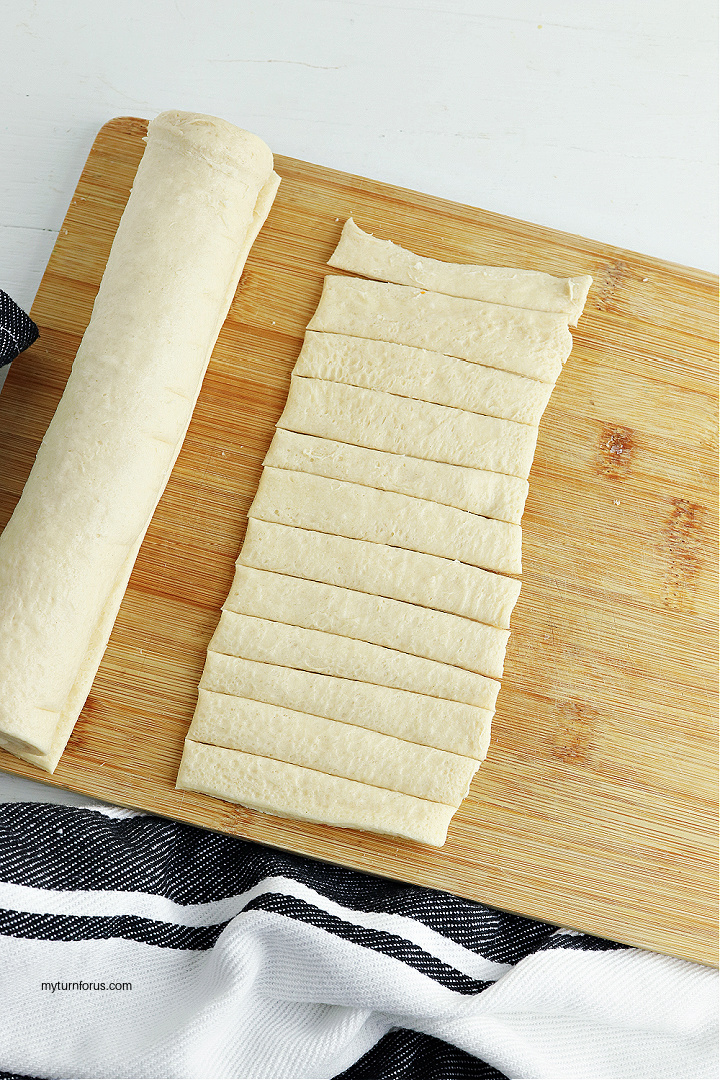 crescent dough strips