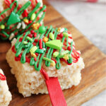 christmas rice krispie squares