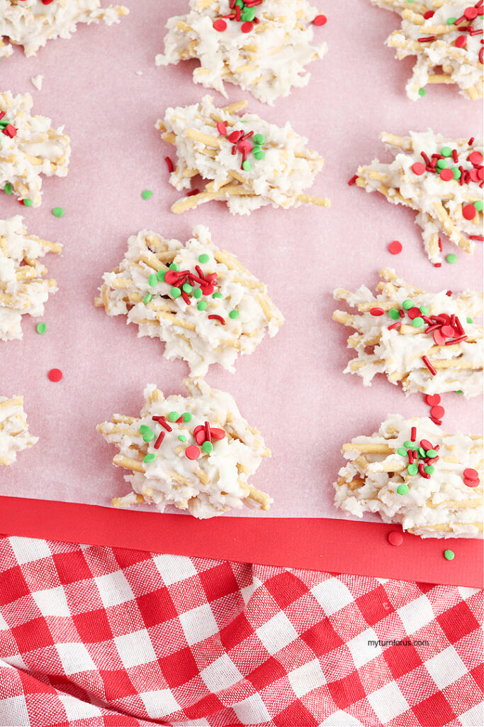 elf spaghetti cookies