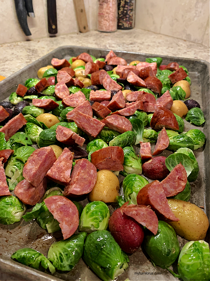 sheet pan sausage potatoes and brussel sprouts sheet pan sausage potatoes and brussel sprouts
