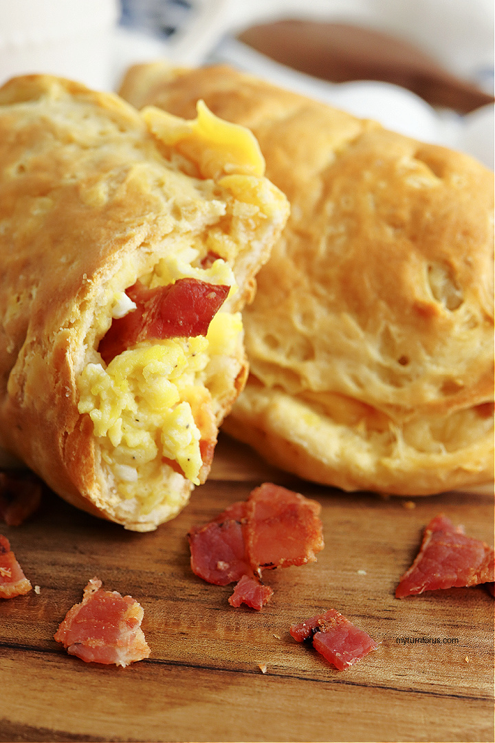 Bacon Egg Cheese biscuit Pockets, breakfast hand pies