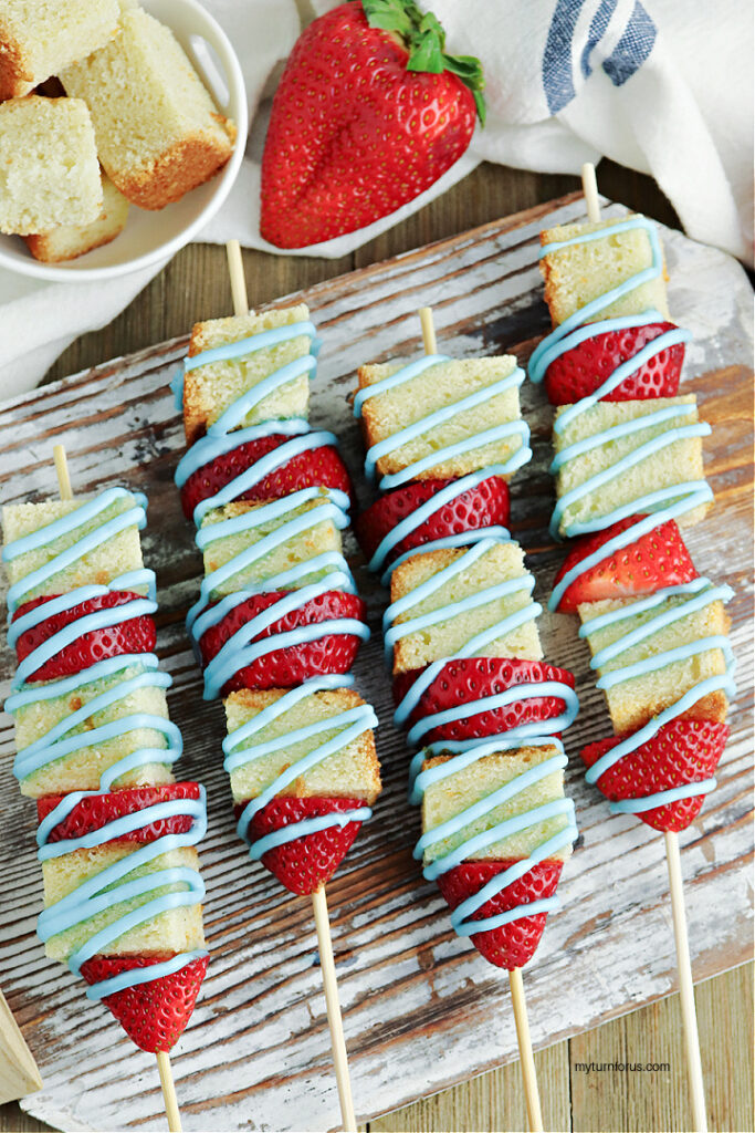 patriotic strawberry shortcake kabobs