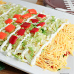 football field taco dip