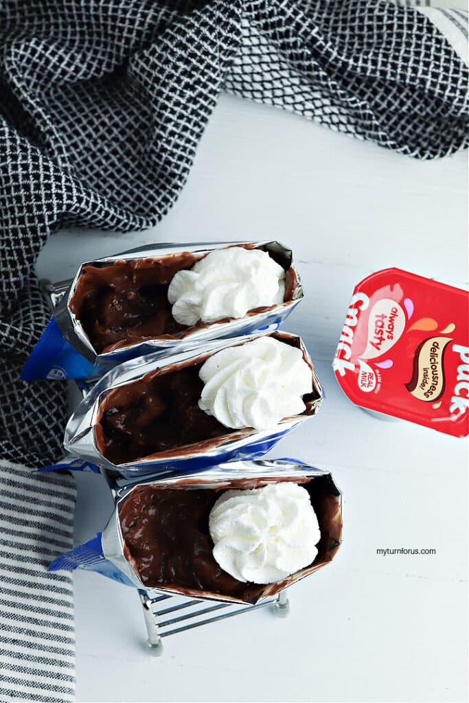 Adding whipped cream