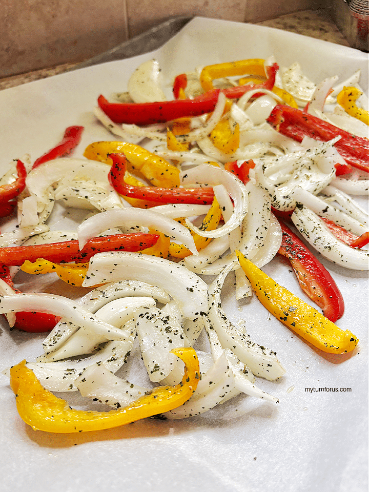 Baked Sausage and Peppers