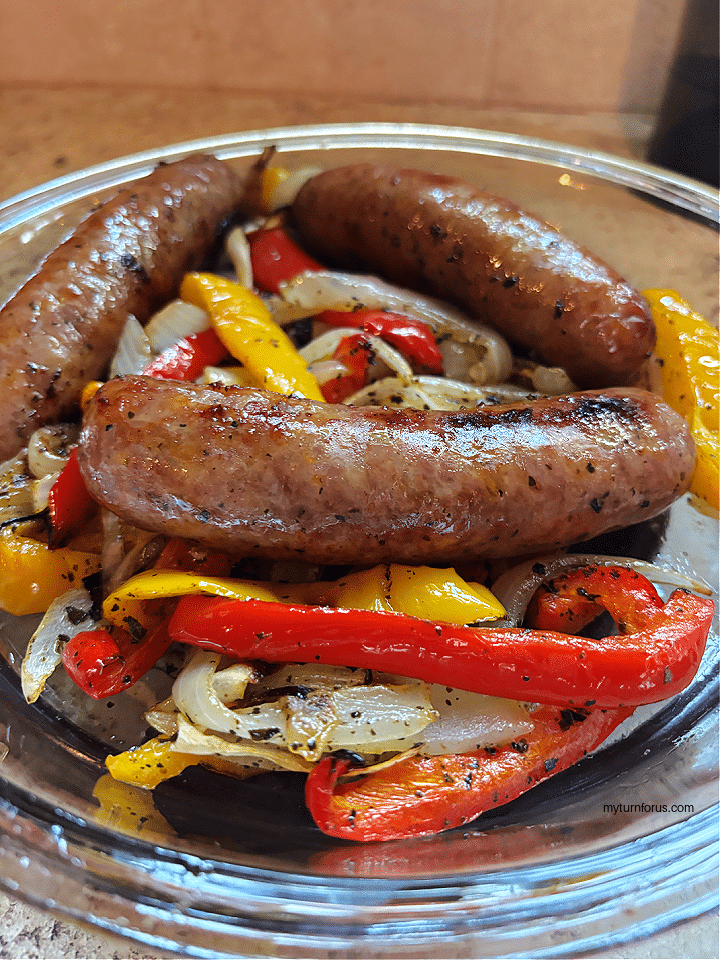 Baked Sausage and Peppers