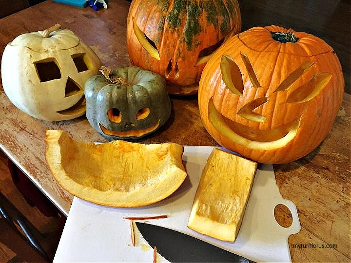 How to cook a Pumpkin jack o lantern pumpkin puree