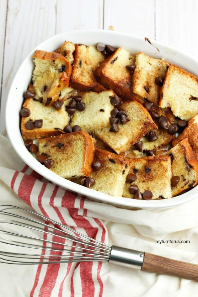 brioche French toast recipe with chocolate chips