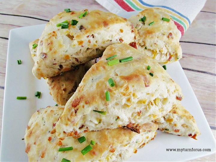 bacon, cheddar chive scones