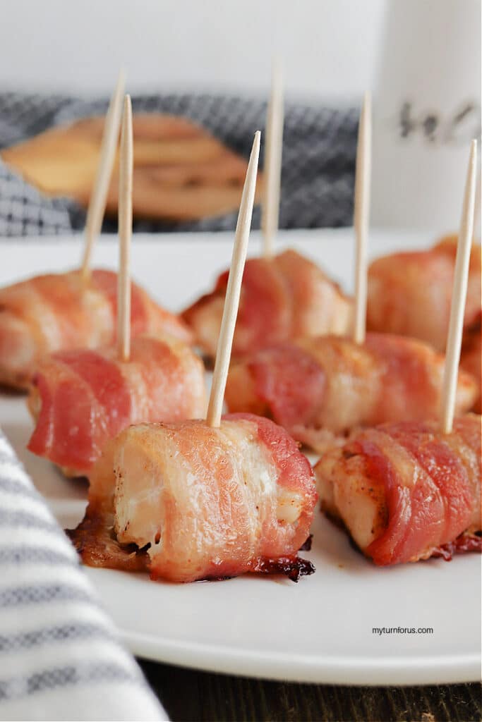 bacon wrapped chicken nuggets
