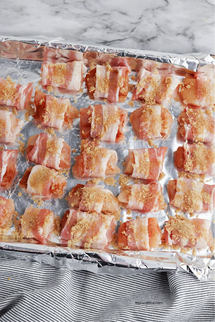 brown sugar on chicken bites