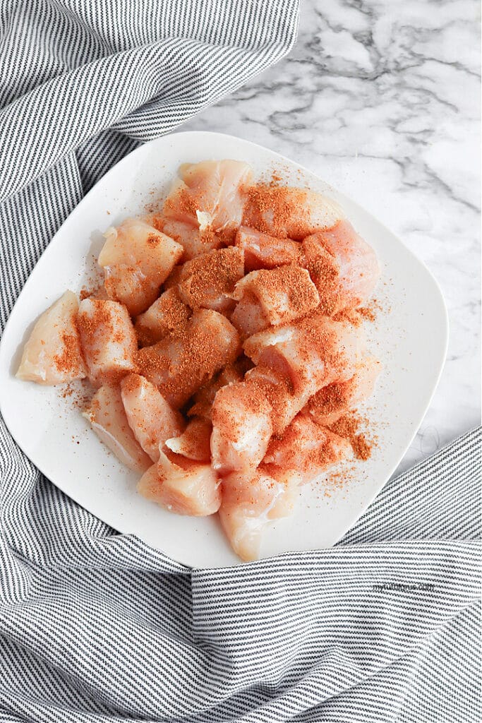 cajun seasoned chicken pieces