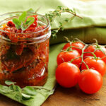 slow roasted tomatoes in olive oil