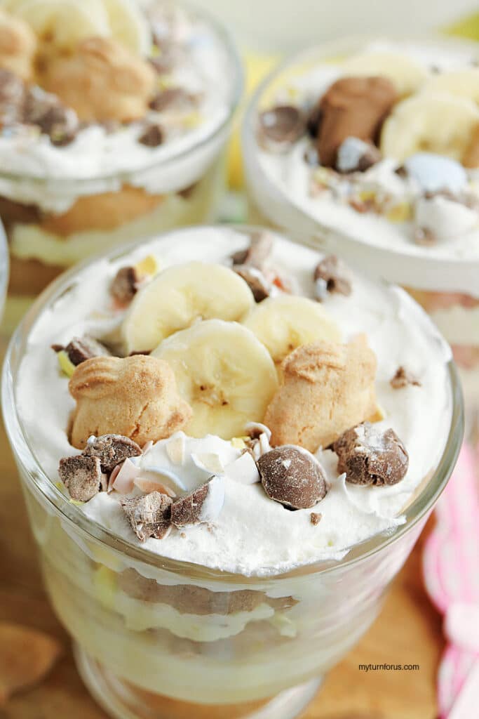 Easter Mini Banana Trifles