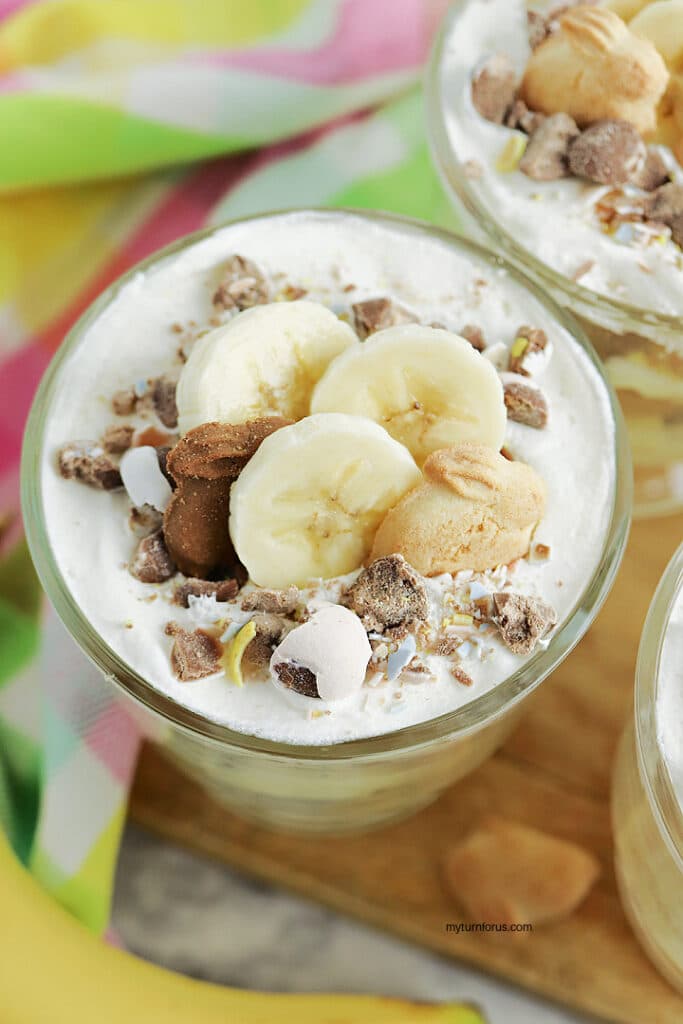 easter banana trifle