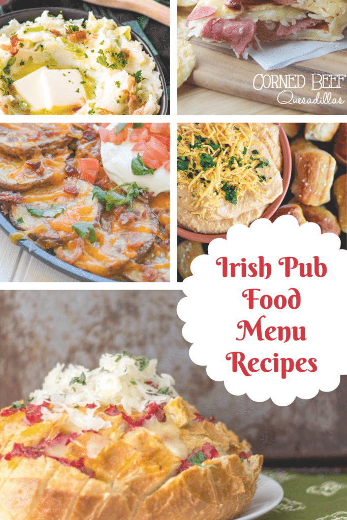 Irish pub food recipes that you wish to be on any Irish pub menu or bar food menu. These Irish themed pub meals are totally delicious and will rock your St Patrick's day celebrations. Pub Food