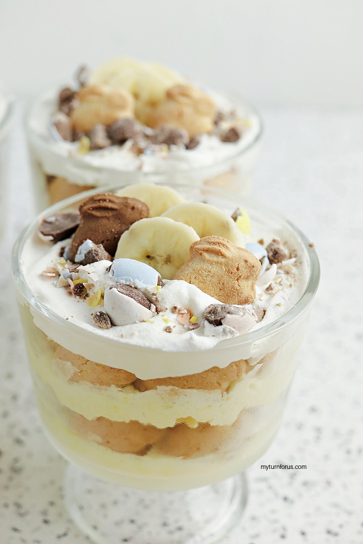 mini banana pudding trifles