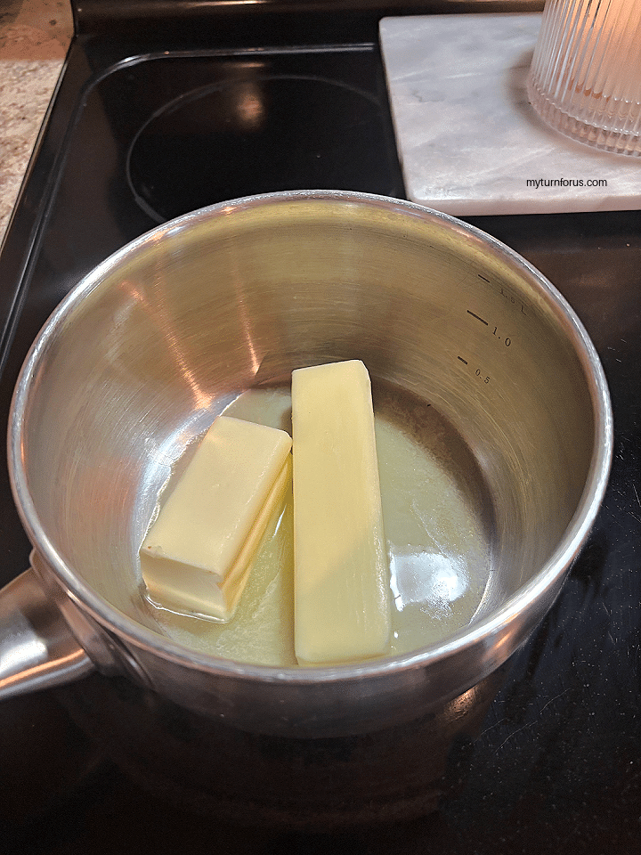 Melting Butter for creme brulee toast